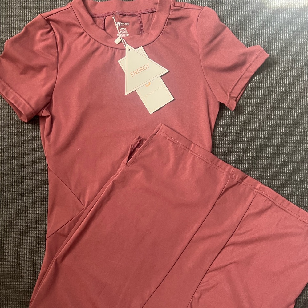 Buff Bunny small burgundy bodycon dress